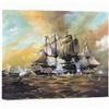 Image 1 : Battle of Trafalgar in the Style of Eduardo De Martino Unframed Painting