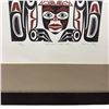 Image 2 : Ltd. Edition Clarence Mills Print  "Haida Bear Human Totem" #36/220 - Frame dimensions" 25" x 31"