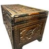 Image 6 : Antique Chinese Wood Trunk with Brass Fittings - 21" x 40" x 22" tall - Hinges need repair
