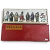 Image 1 : Set of 8 Chinese Immortals Figurines in Original Box - Average 4" tall