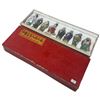 Image 2 : Set of 8 Chinese Immortals Figurines in Original Box - Average 4" tall