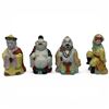Image 1 : Group of 4 Chinese Porcelain Deity Figures - 7" tall x 3" diameter