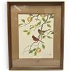 Image 1 : Lovely Framed Print of Birds - Mitsugi Kikuchi -1983 - Double matted in a 17" x 21" frame