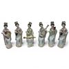 Image 1 : Group of 6 Chinese Porcelain  Female Court Musicians in Traditional Attire - Average height of 10"