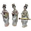 Image 2 : Group of 6 Chinese Porcelain  Female Court Musicians in Traditional Attire - Average height of 10"