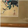 Image 5 : 2 Framed Japanese Art Prints "Plum Blossoms and Cranes" by Ito Jakuchu & "Plum Branch" by Hoichi Sak