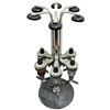 Image 2 : Godinger 6 Bottle Revolving Liquor Dispenser Chrome Finish Weighted Base
