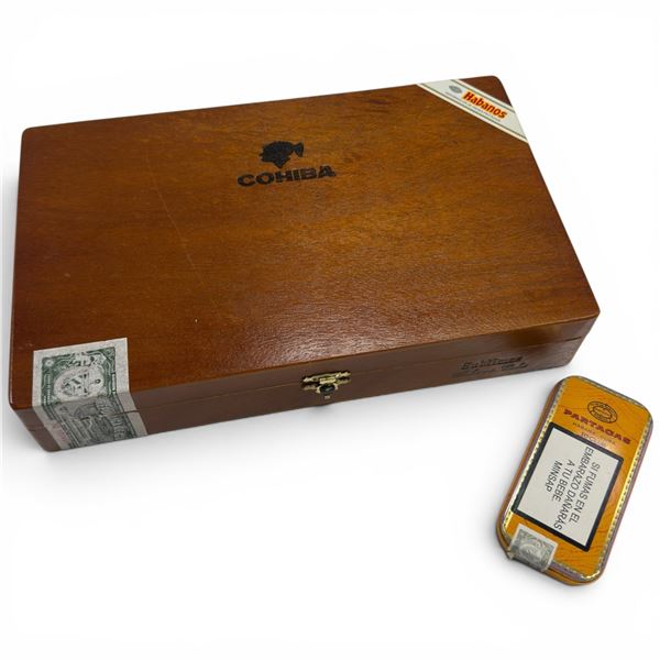 Cohiba Sublimes Box with Partagas Cigarettos, Cohiba Special Editions & Montecristo Cigars