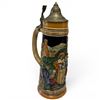 Image 1 : Vintage German Beer Stein "Aus Dem Sinn Die Sorgen Denke Nicht an Morgen" West Germany 1/2 Litre