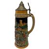 Image 3 : Vintage German Beer Stein "Aus Dem Sinn Die Sorgen Denke Nicht an Morgen" West Germany 1/2 Litre
