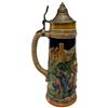 Image 4 : Vintage German Beer Stein "Aus Dem Sinn Die Sorgen Denke Nicht an Morgen" West Germany 1/2 Litre