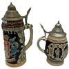 Image 2 : Carl Knoblauch Heidelberg Short Beer Stein & Hamburg Beer Stein