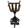 Image 3 : Rustic Wagon Wheel Bar Spinning Bar Stools with Adjustable Height #2