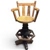Image 1 : Rustic Wagon Wheel Bar Spinning Bar Stools with Adjustable Height #3