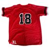 Image 3 : Boston Red Sox Number 18 XL Mesh Baseball Jersey