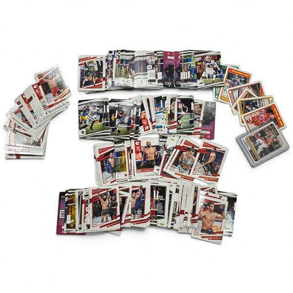 Assorted Collection of UFC, NFL, NHL and MLB Sports Trading Cards