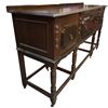 Image 3 : Gibbard Made Solid Walnut Tudor-Style Sideboard on Castors and Key Included