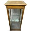 Image 2 : Vintage 4 Sided Glass Display Case with 3 Adjustable Glass Shelves