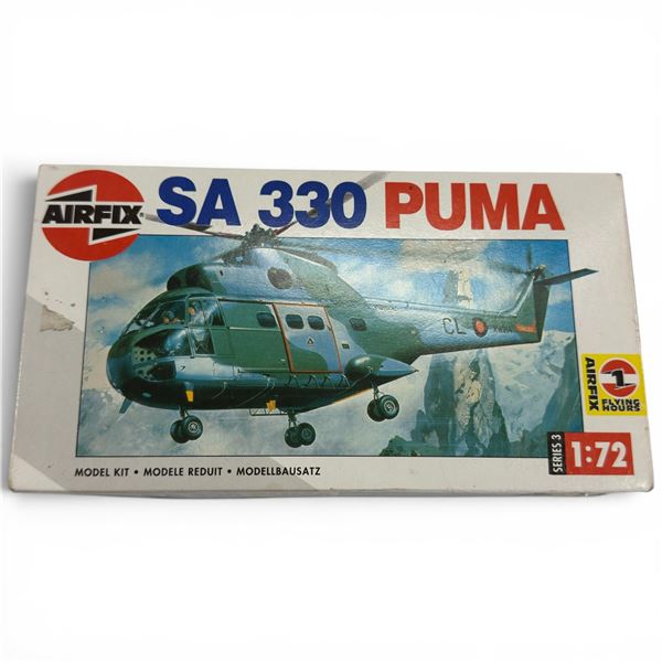 Airfix 1:72 Scale SA 330 Puma Plastic Model Helicopter Kit New in Box