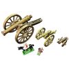 Image 2 : Three Brass Canons (Largest is 12" Long) & Two Britian's Metal Toy Soldiers