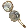 Image 2 : Vintage-Style Brass Sundial Compass & Bras Prismatic Compass W Natural-Sine Plate
