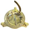 Image 3 : Vintage-Style Brass Sundial Compass & Bras Prismatic Compass W Natural-Sine Plate
