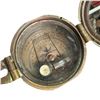 Image 4 : Vintage-Style Brass Sundial Compass & Bras Prismatic Compass W Natural-Sine Plate
