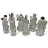 Image 2 : Group of 6 Chinese Porcelain  Statues - Average size is 3" x 4" x 12" tall