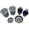 Image 1 : Group of 6 Chinese & Austrian Items - 2 Lidded Tea Cups, 2 Mini Satsuma Vases & 2 Tiny Painted Metal