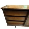 Image 4 : Mid-Century Viscol by Victoriaville Canada Walnut Credenza -  19" deep x 70" long x 31" tall