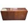 Image 1 : Mid-Century Danish Style Credenza - 17" x 54" x 26" tall (some chipping to the veneer)