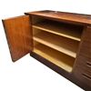 Image 5 : Mid-Century Danish Style Credenza - 17" x 54" x 26" tall (some chipping to the veneer)