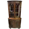 Image 1 : Vintage Mahogany Bow Front Corner with Key by Bevan Funnell Ltd. - 22" deep x 38" wide x 71" tall