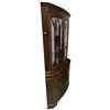 Image 2 : Vintage Mahogany Bow Front Corner with Key by Bevan Funnell Ltd. - 22" deep x 38" wide x 71" tall