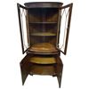 Image 4 : Vintage Mahogany Bow Front Corner with Key by Bevan Funnell Ltd. - 22" deep x 38" wide x 71" tall