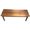 Image 2 : Vintage Wood Coffee Table - 18" x 48" x 17" tall