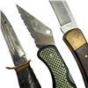 Image 3 : 5 Assorted Knives - Hunting, Folding and Multiproteic (One has a broken tip)