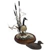 Image 1 : Border Fine Arts Ltd. Edition Canada Goose Sculpture by Frank DiVita & Carved Duck (Goose Sculpture 