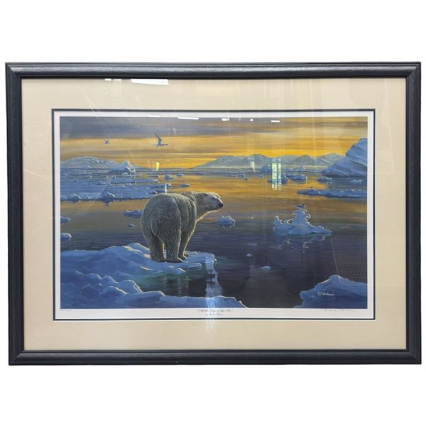 Mark Hobson Ltd. Edition Print "At the Edge of the Ice" #1880/2006 - Double matted in a 43" x 32" fr