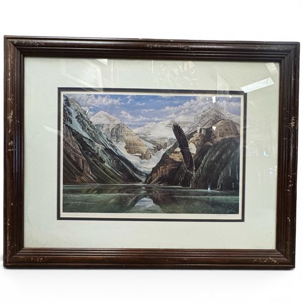 Paul Larabee Ltd. Editon Print "Eagle" #4784/4950 - Double matted in a 27" x 21" frame