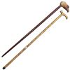 Image 1 : 2 Vintage Wood Canes - One with a carved wood Eagle head