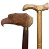 Image 3 : 2 Vintage Wood Canes - One with a carved wood Eagle head
