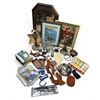 Image 1 : Bin of Assorted Magazines, Books, Silverplate, Decorative Goods and More