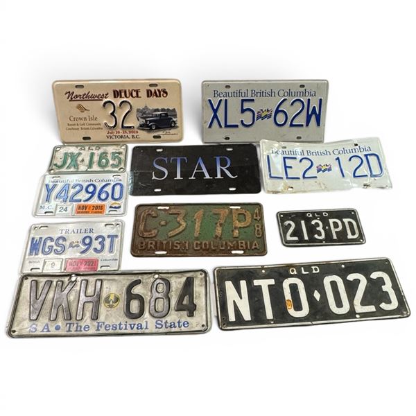 License Plate Collection: 1948 British Columbia, Queensland and South Australia Plates Too!