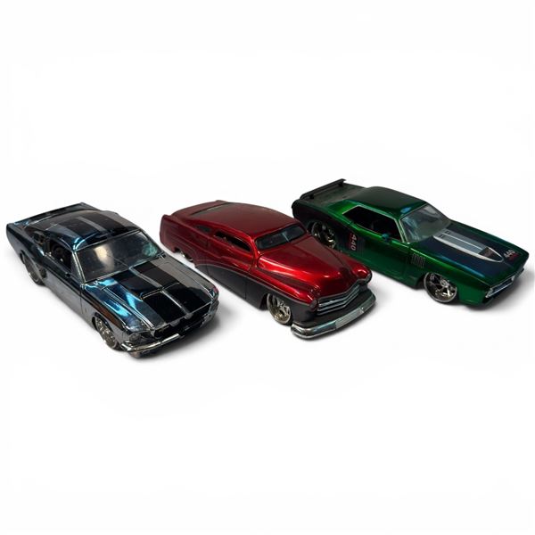 1:24 Diecast 1951 Mercury, 1967 Shelby GT-500KR and 1970 Plymouth Hemi Baracuda