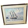 Image 2 : 3 Vintage Framed Prints Abstract Landscape Blue Nose II at 1986 World Exposition & Greenpeace
