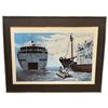 Image 3 : 3 Vintage Framed Prints Abstract Landscape Blue Nose II at 1986 World Exposition & Greenpeace
