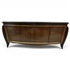 Image 1 : Stunning William Switzer Italian Directoire Style Buffet Cherrywood Veneer Bow Front Marble Top