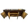 Image 3 : Stunning William Switzer Italian Directoire Style Buffet Cherrywood Veneer Bow Front Marble Top