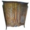 Image 2 : Luxurious Fratelli Marelli Style Bombe Profile Armoire Floral Marquetry & Ormolu Mounts